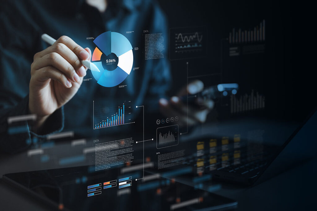 data analysis on screen